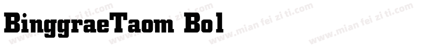 BinggraeTaom Bold字体转换